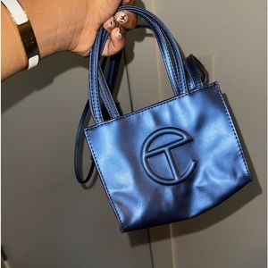 Small Colbalt Telfar Shopping Bag
